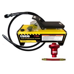 1/2 GALLON AIR HYDRAULIC PUMP 135 CU IN. Kit - with Hydraulic Hose, Coupler, and Air Reducer